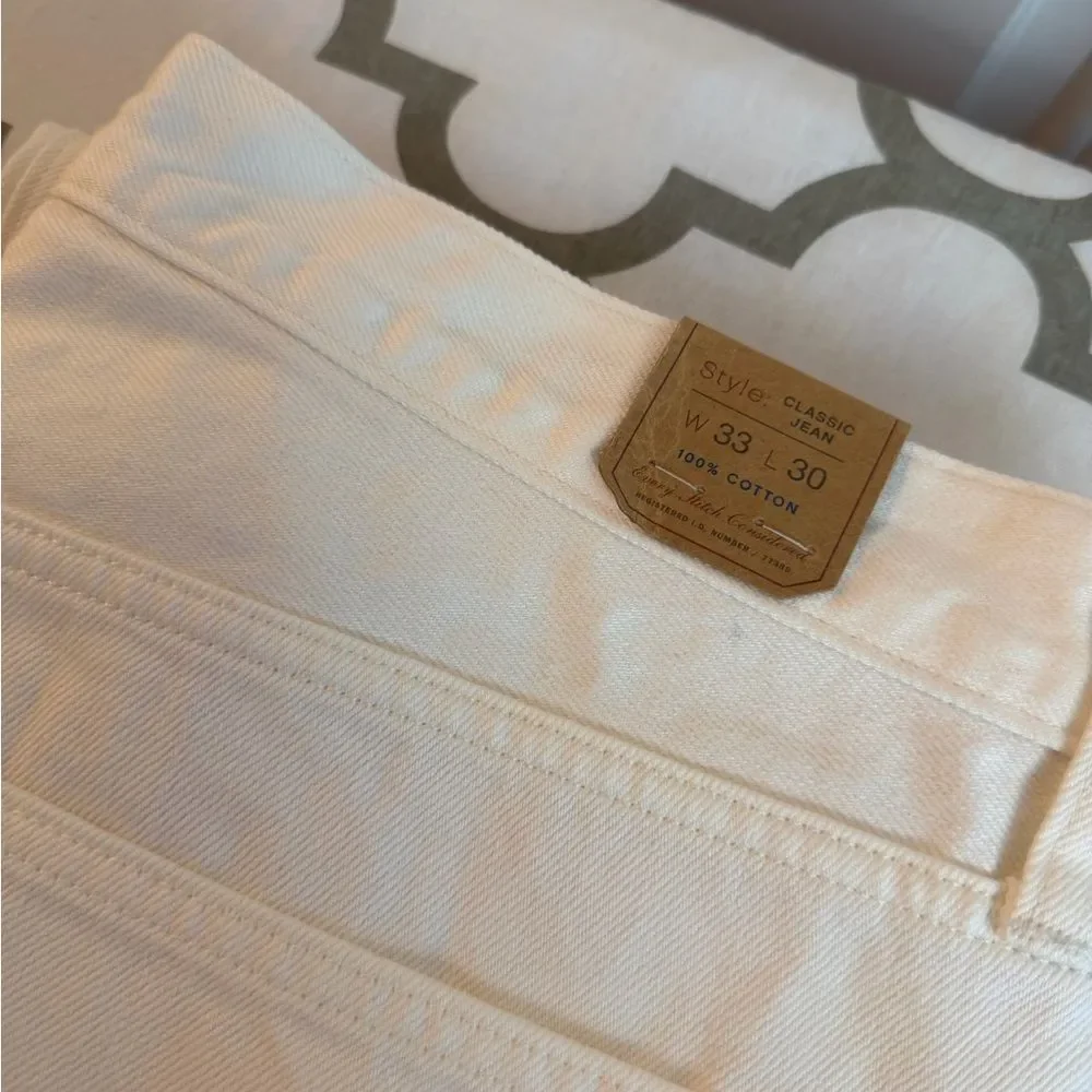 J.Crew Classic cotton jeans NWT Size 33x30